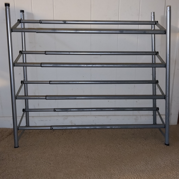 Silver Metal Shoe Rack - Picture 3 of 3